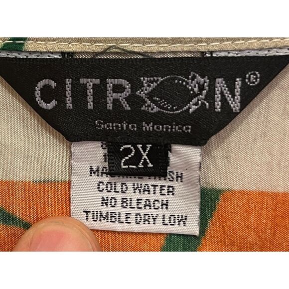 CITRON Santa Monica Multicolor Floral Button Up Shirt  Women's Size 2X - Picture 4 of 11